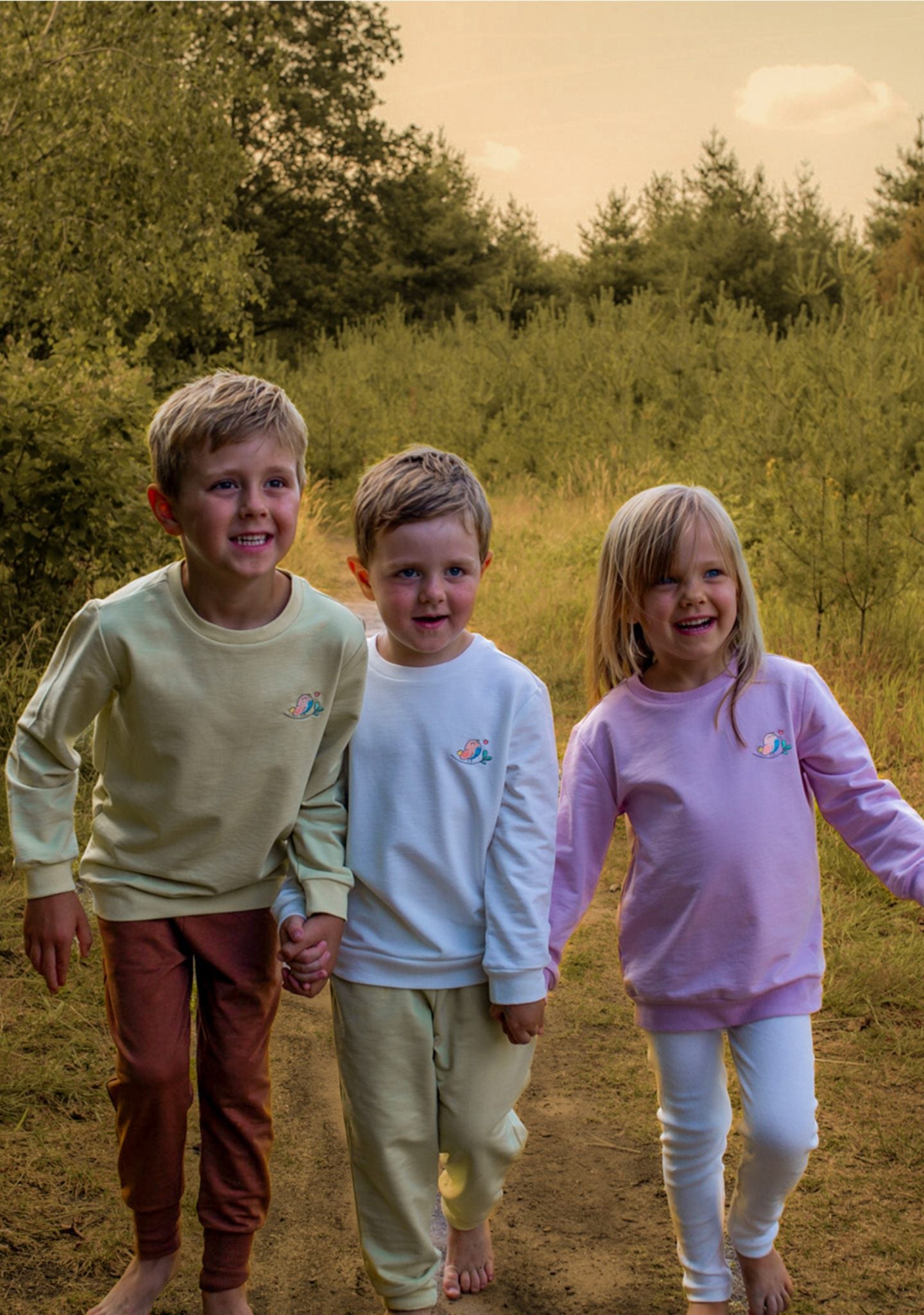 Pants Flieder aus Baumwolle