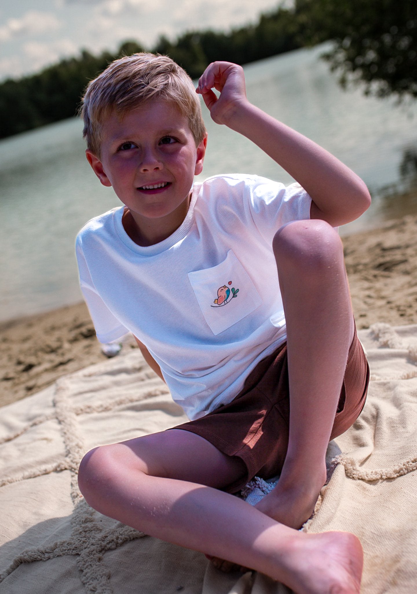 Shorts Kastanienbraun aus Baumwolle
