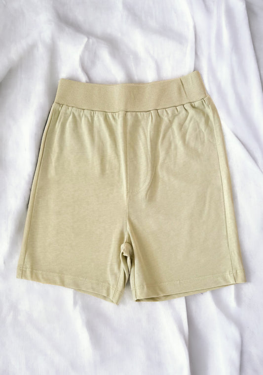 Shorts Hellgrün aus Baumwolle
